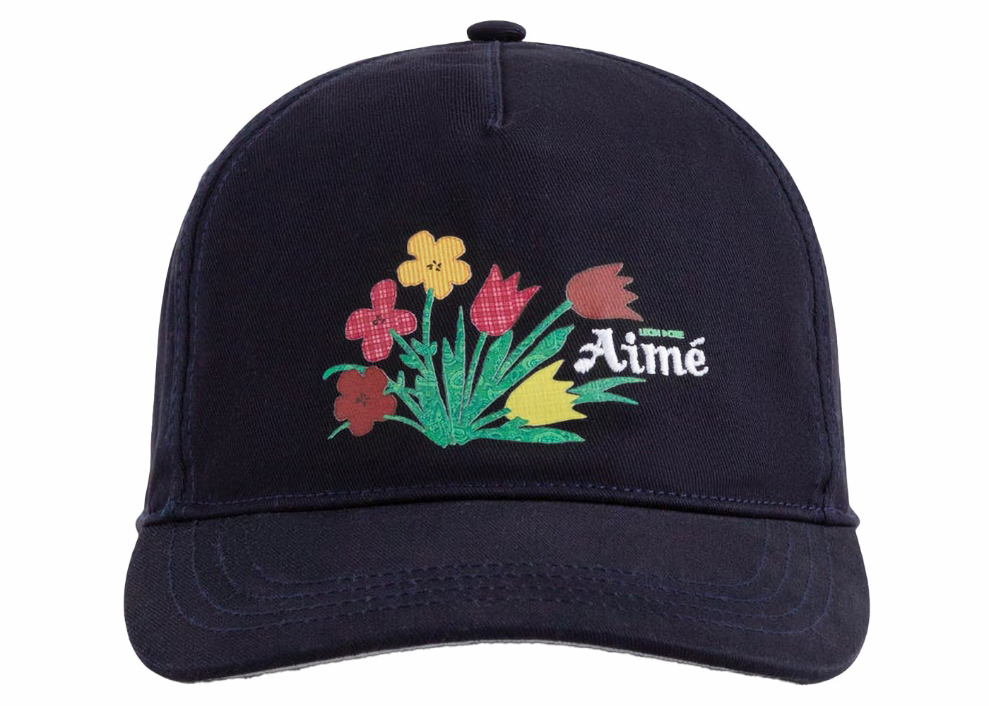 AIME LEON DORE FLORAL CHINO HAT NAVY