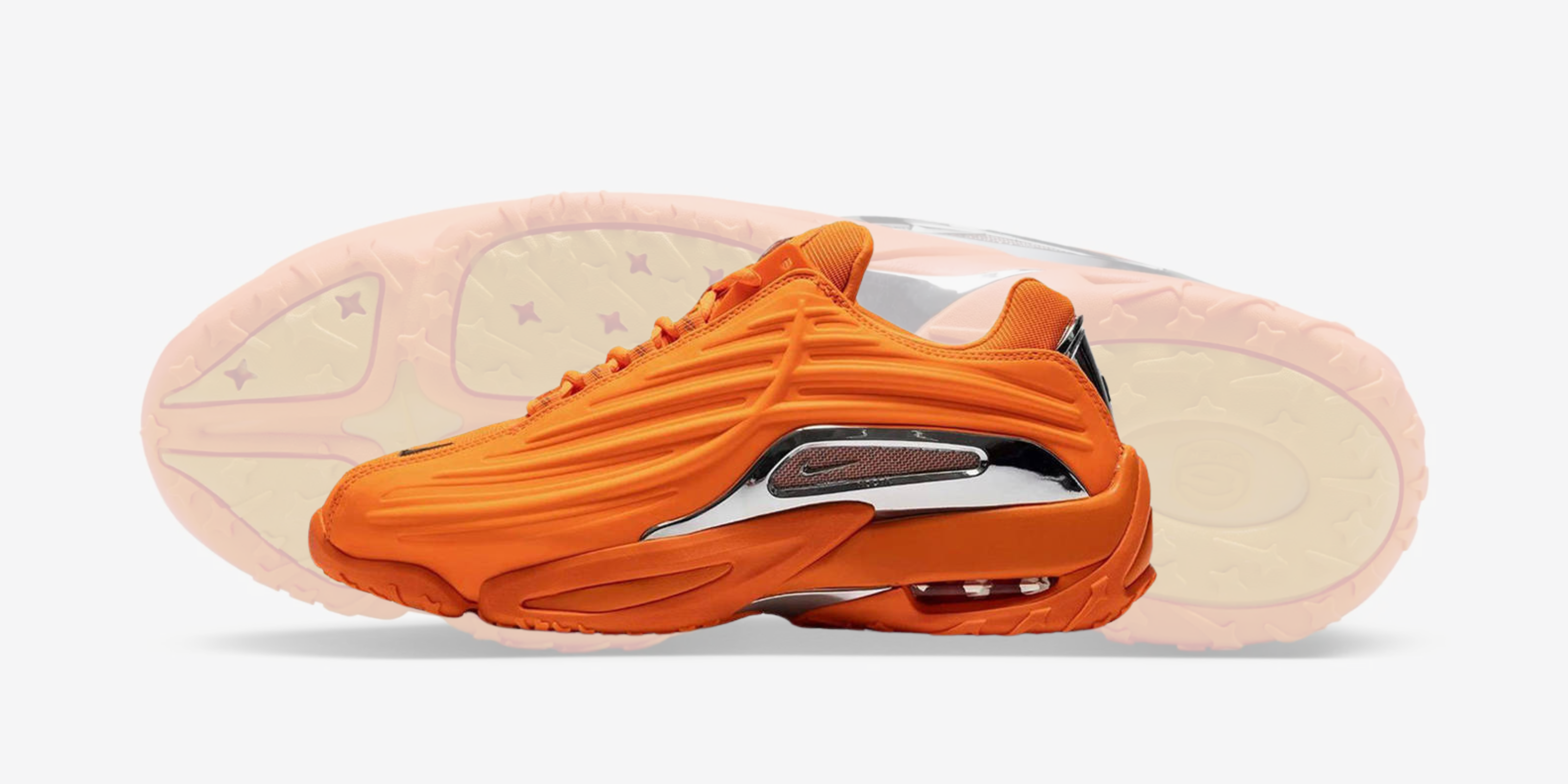 Sneakers in fluor oranje