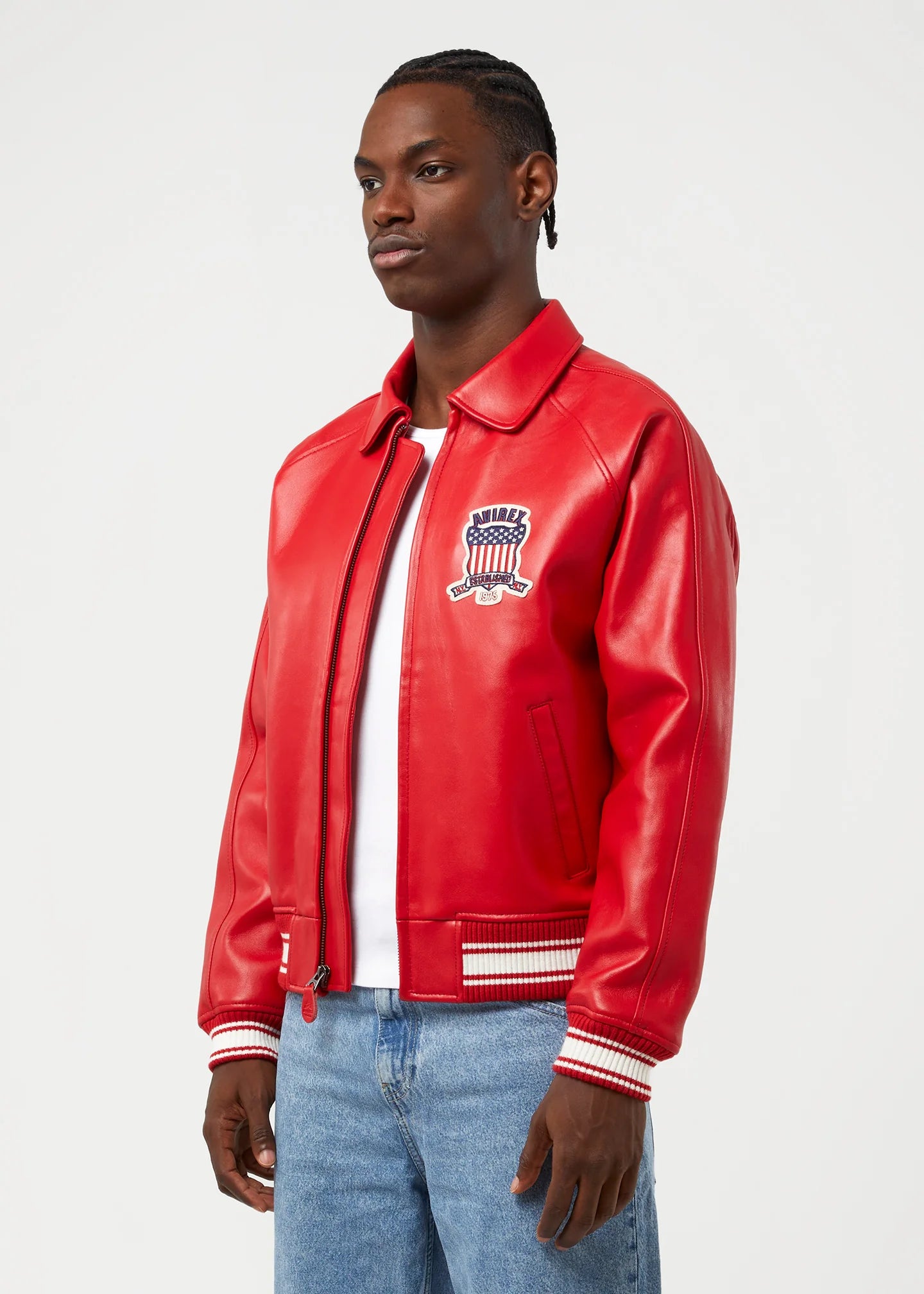 Inc red deals leather jacket