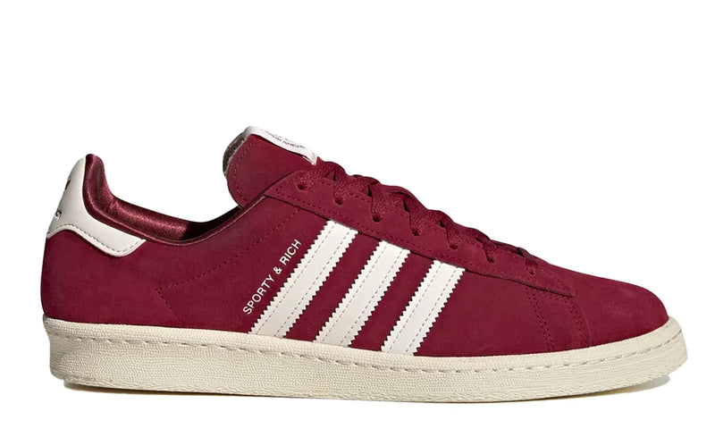 ADIDAS CAMPUS 80'S SPORTY AND RICH MERLOT CREAM
