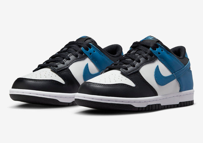 NIKE DUNK LOW WHITE BLUE BLACK (GS)