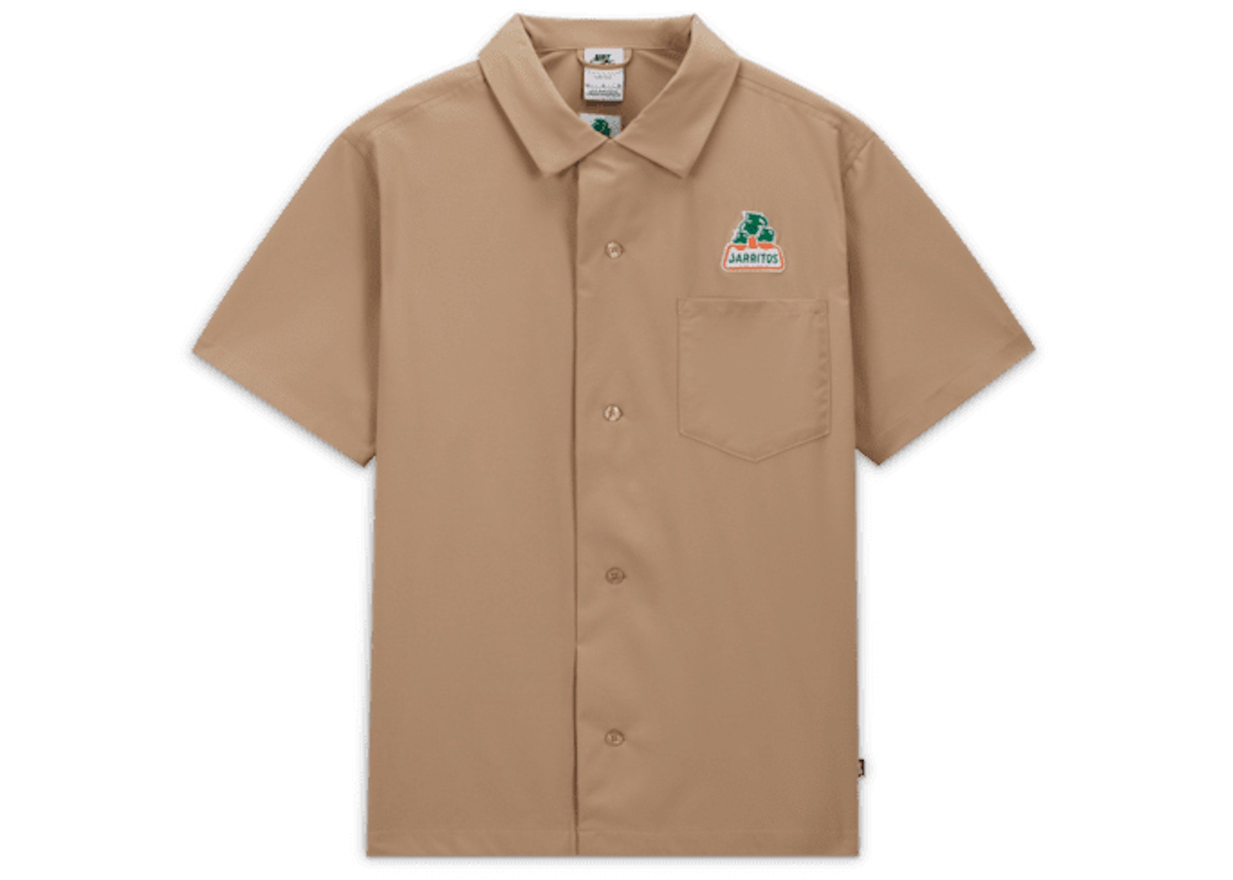 NIKE SB X JARRITOS BOWLING BUTTON UP SHIRT KHAKI