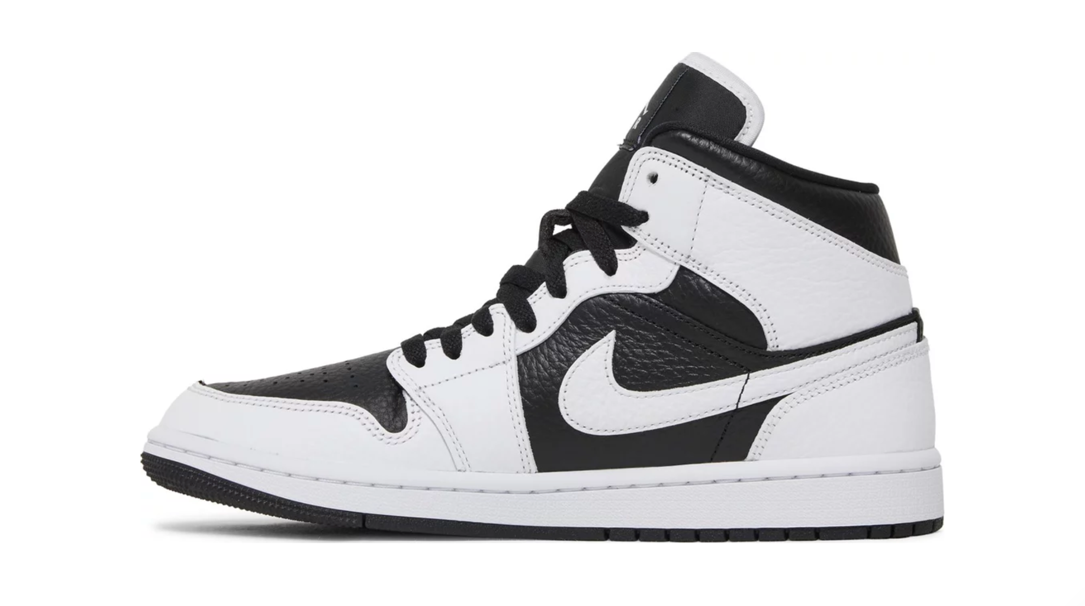 JORDAN 1 MID SPLIT BLACK WHITE (W)