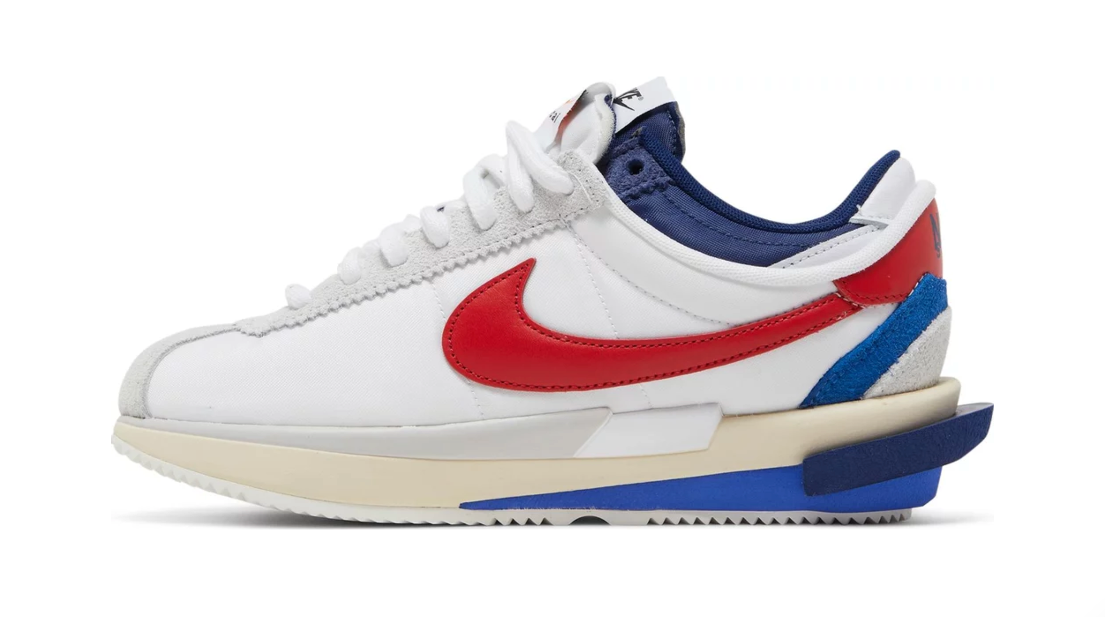 Nike cortez deals blue white red