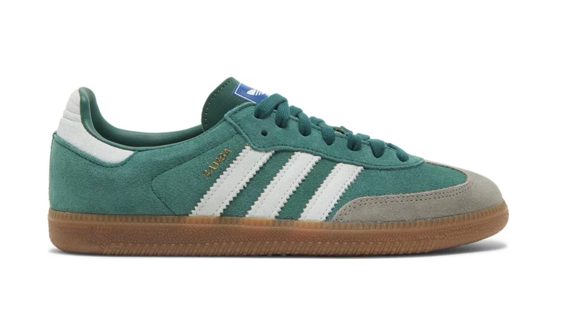 ADIDAS SAMBA OG COLLEGIATE GREEN GUM GREY TOE