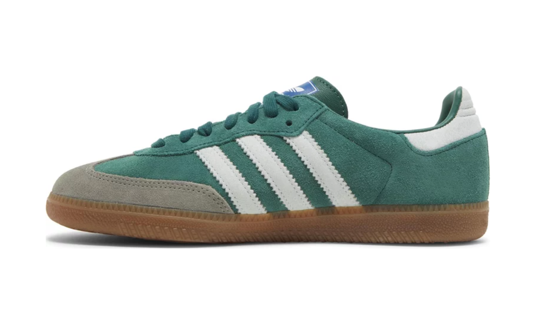 ADIDAS SAMBA OG COLLEGIATE GREEN GUM GREY TOE