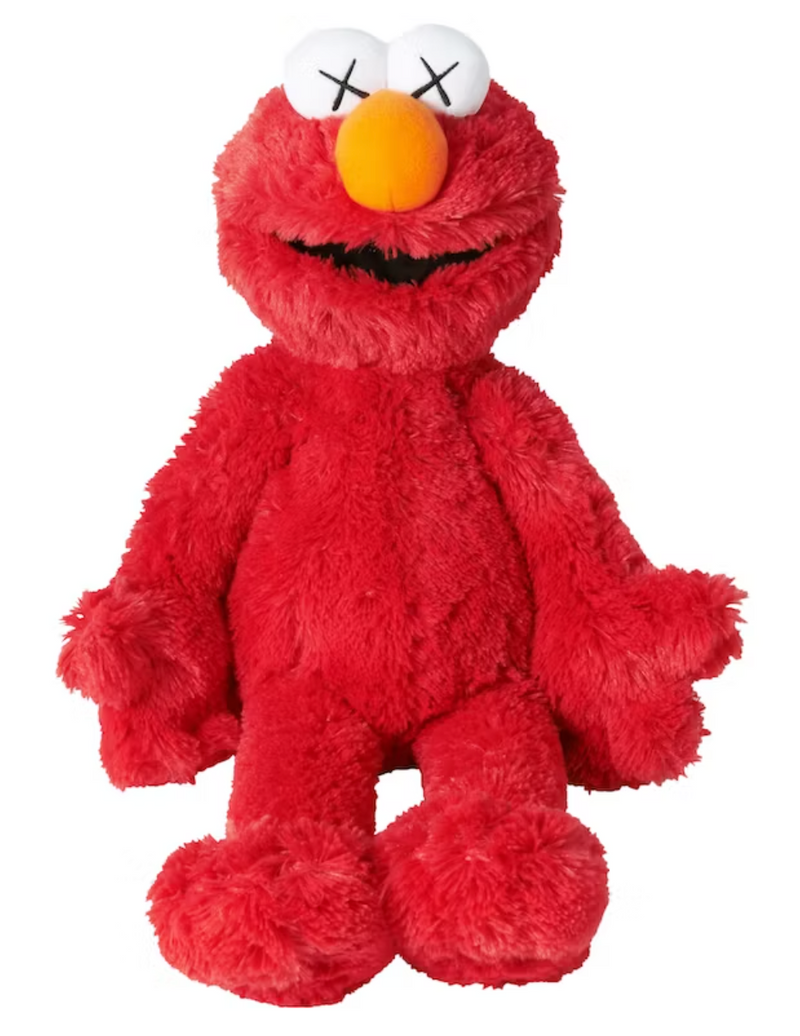 KAWS SESAME STREET UNIQLO ELMO PLUSH TOY RED