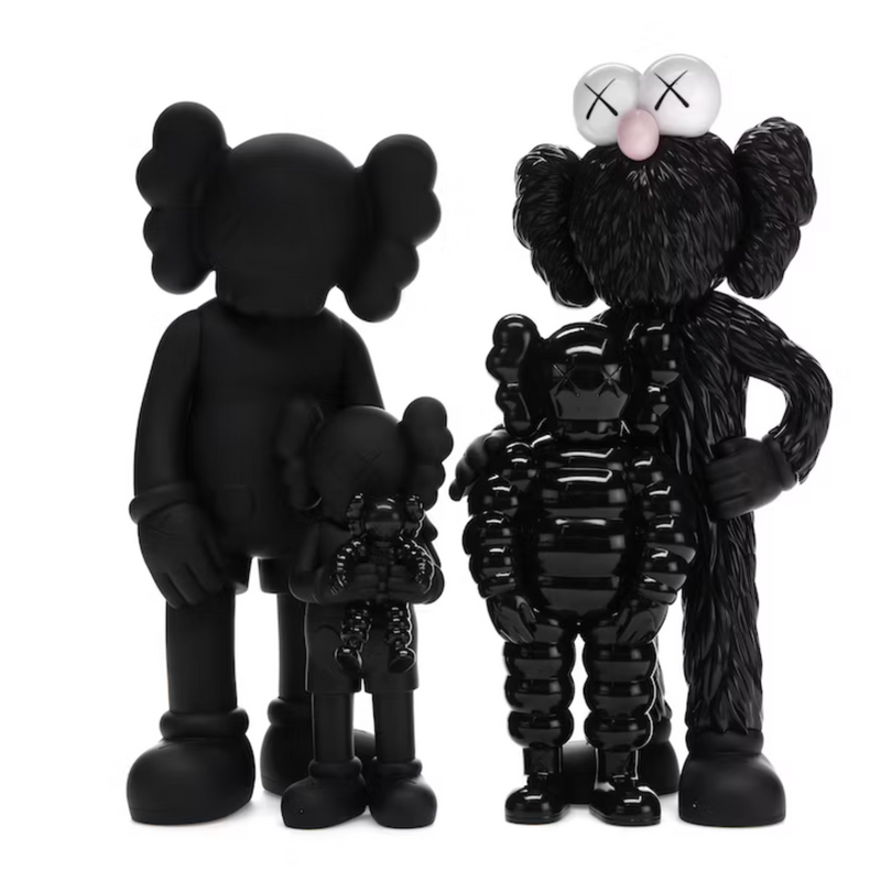 KAWS FAMILIE VINYLFIGUREN SCHWARZ