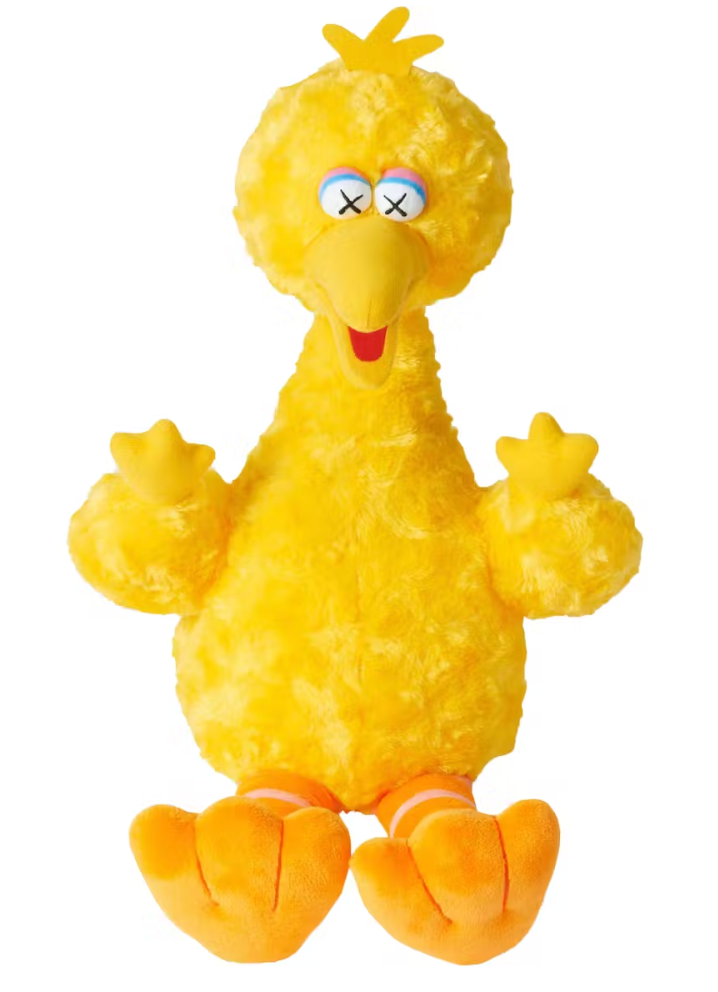 PELUCHE KAWS BARRIO SÉSAMO UNIQLO BIG BIRD AMARILLO