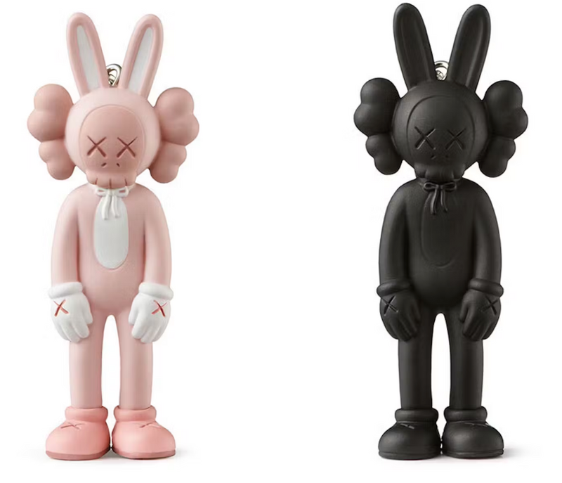 KAWS TOKYO FIRST ACCOMPLICE KEYCHAIN PINK/BLACK SET (2021) - The