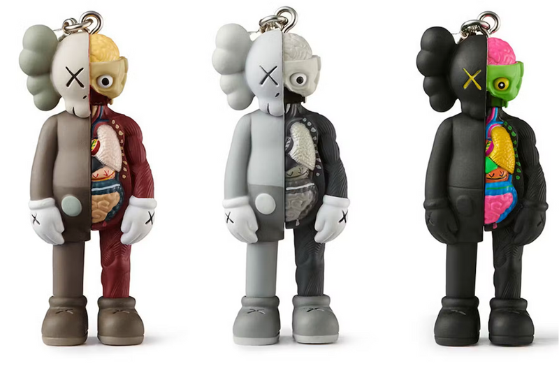 KAWS TOKYO FIRST FLAYED COMPANION KEYCHAIN BROWN/GRAY/BLACK SET (2021)