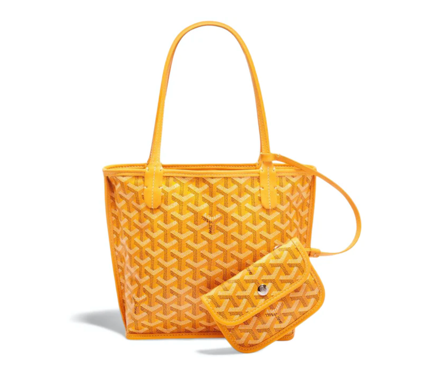 Goyard Anjou Tote Mini Yellow in Orange