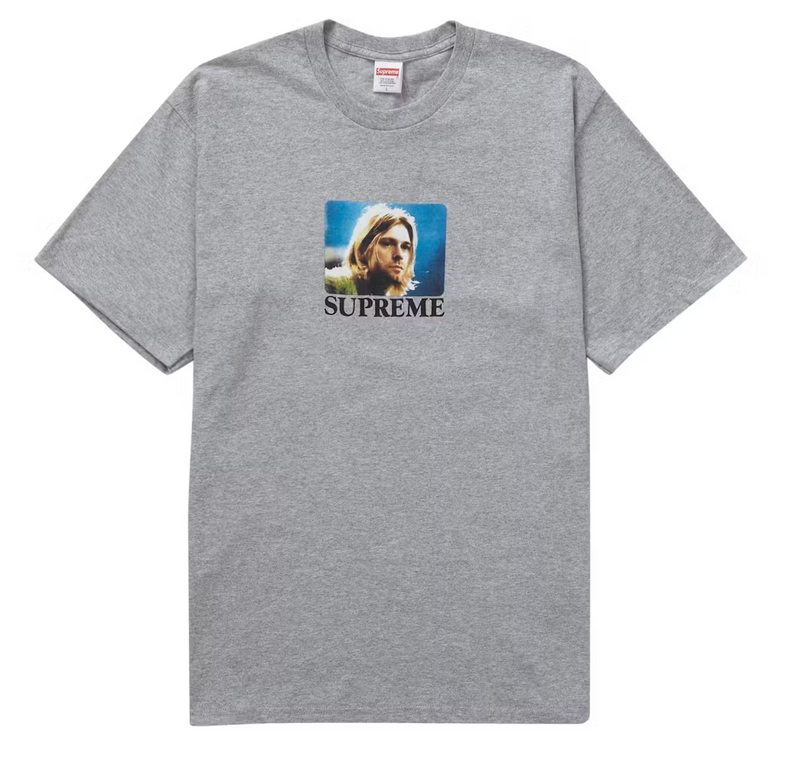 SUPREME KURT COBAIN TEE HEATHER GREY Slocog Sneakers Sale Online