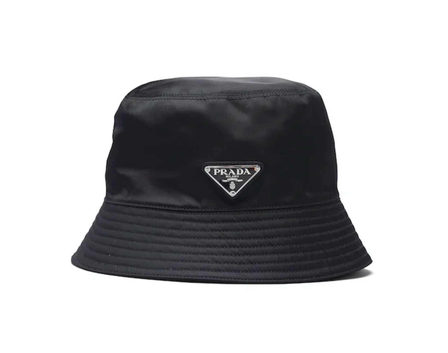 PRADA RE-NYLON BUCKET HAT BLACK