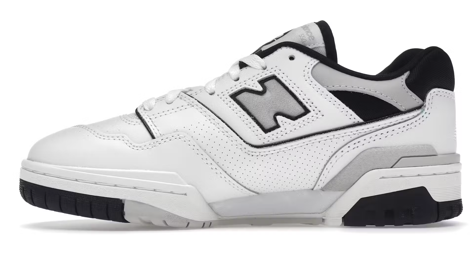 New Balance 550 sneakers in white and black