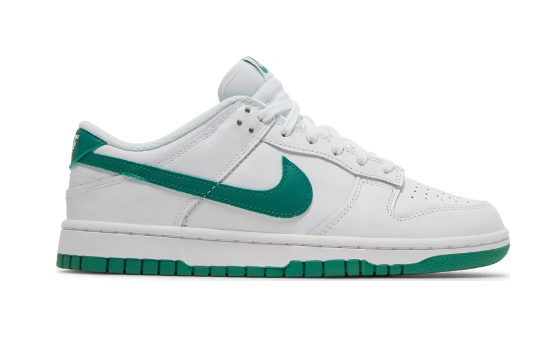 Green and white dunks low Clearance