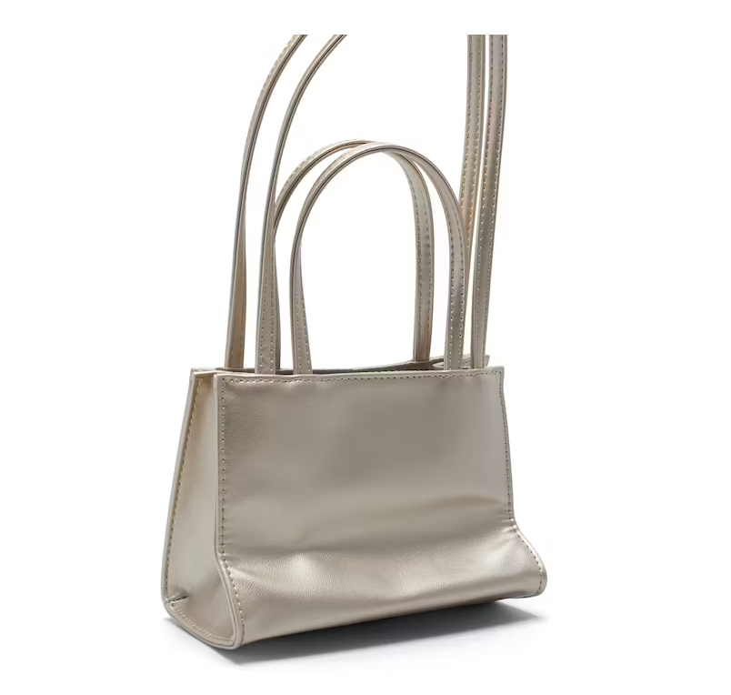 TELFAR SHOPPING BAG SMALL GOLD