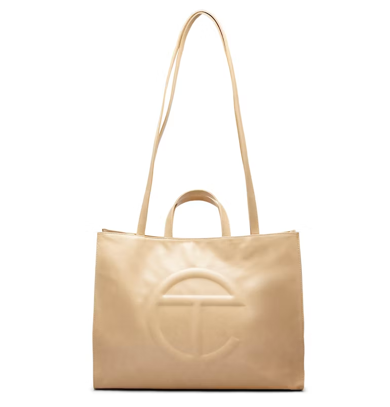 TELFAR SHOPPING BAG LARGE CREAM