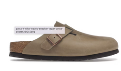 BIRKENSTOCK BOATON SOFT FOOTBED OILED LEATHER TOBACCO BROWN