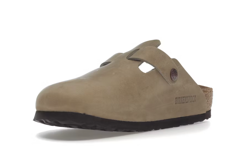 BIRKENSTOCK BOATON SOFT FOOTBED OILED LEATHER TOBACCO BROWN