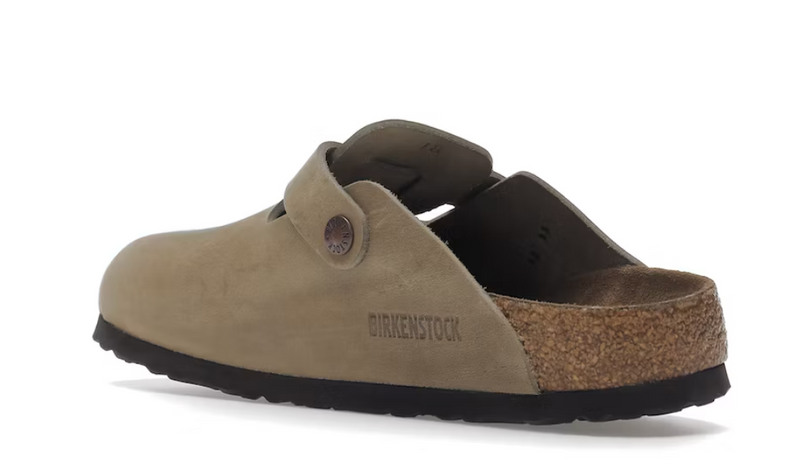 BIRKENSTOCK BOATON SOFT FOOTBED OILED LEATHER TOBACCO BROWN