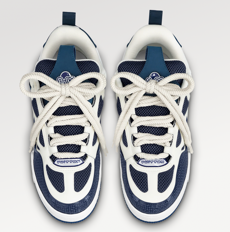 Louis Vuitton Skate Sneaker Blue Mens LV Sz 9 Exclusive Online 100%  Authentic