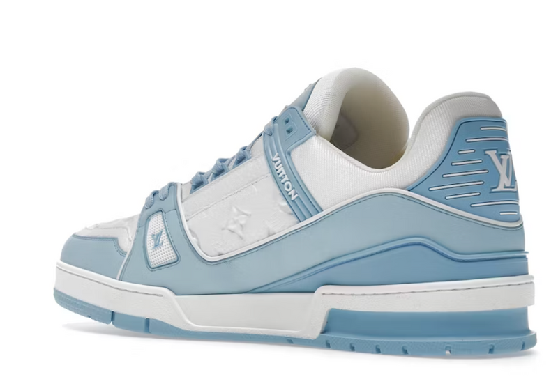 Louis Vuitton Monogram White Sky Blue Trainers