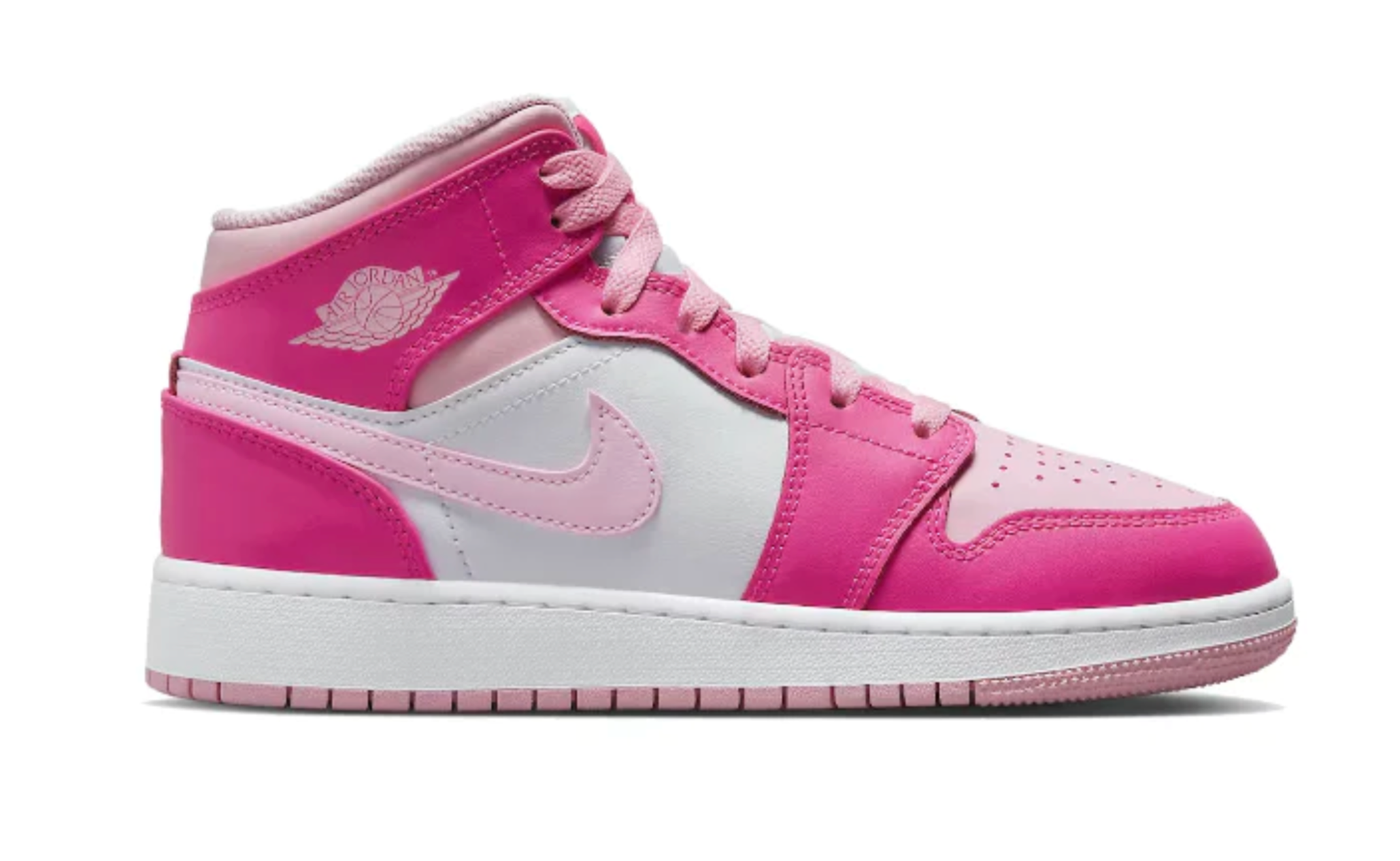 Pink jordan 1 mid hotsell