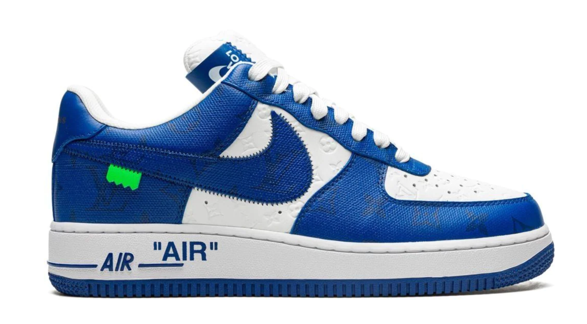 LOUIS VUITTON NIKE AIR FORCE 1 LOW WHITE ROYAL BLUE