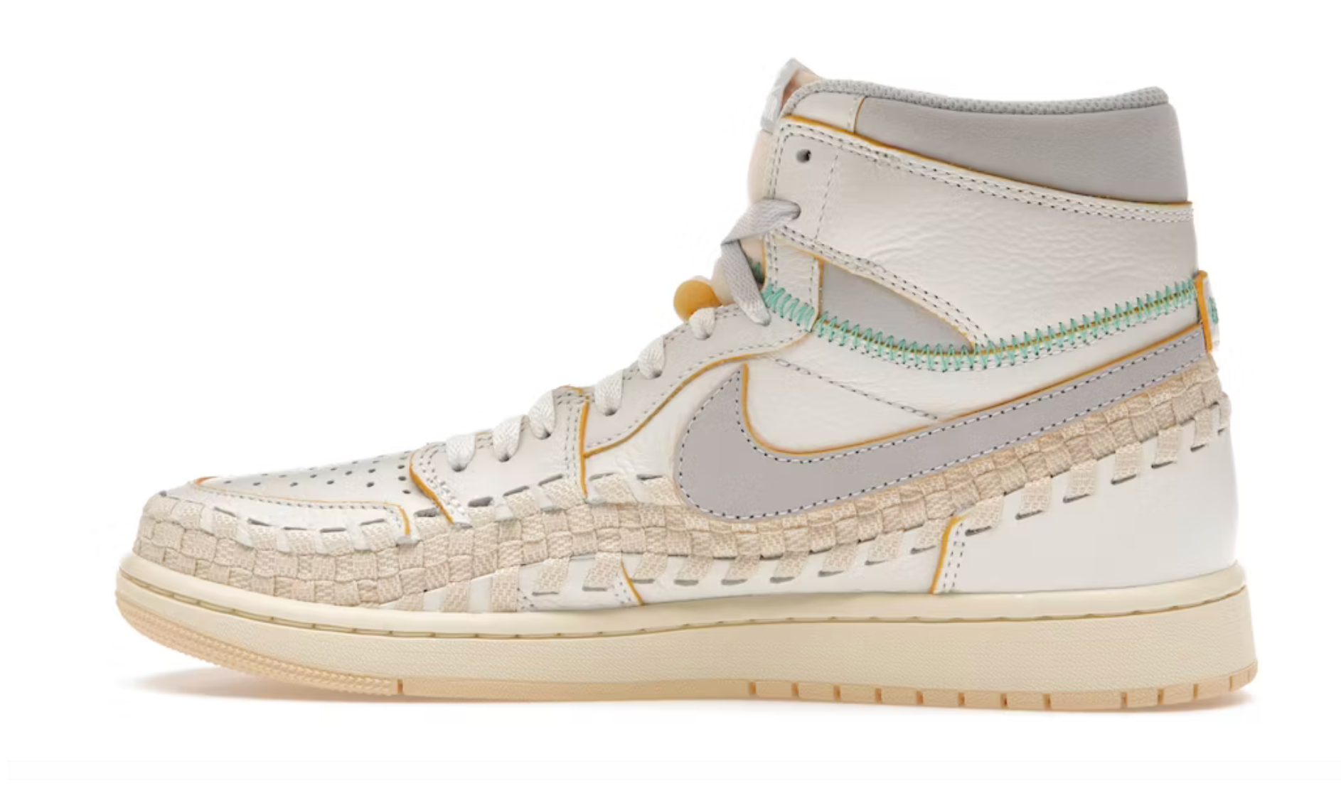 Nike WMNS Air Jordan 1 Mid White University Red Game Royal 25cm