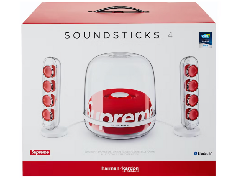 SUPREME HARMAN KARDON SOUNDSTICKS RED