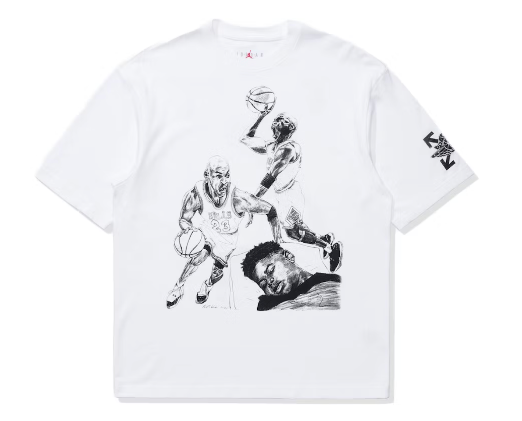 Off white 2024 jordan 1 shirt