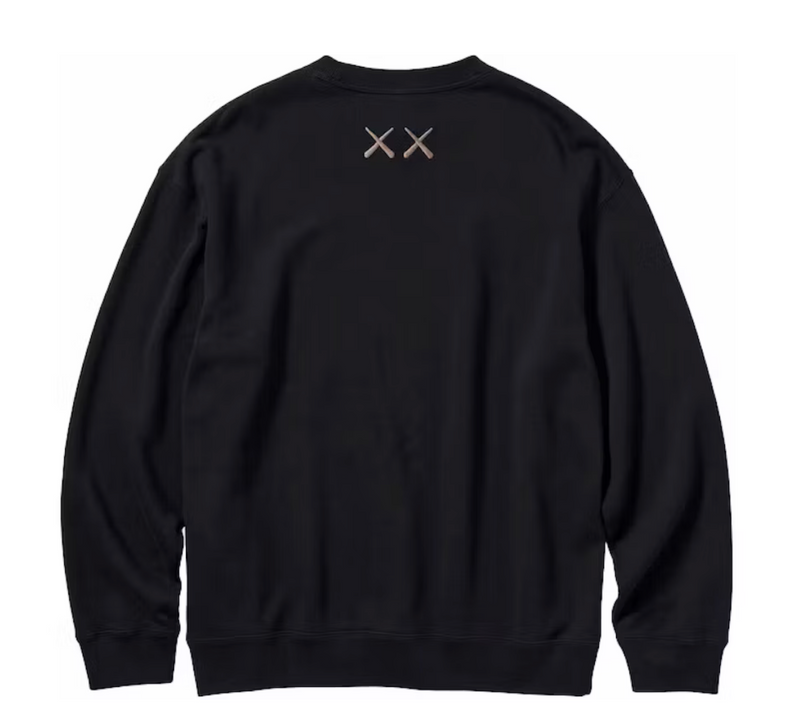 KAWS X UNIQLO LONGSLEEVE SWEATSHIRT BLACK