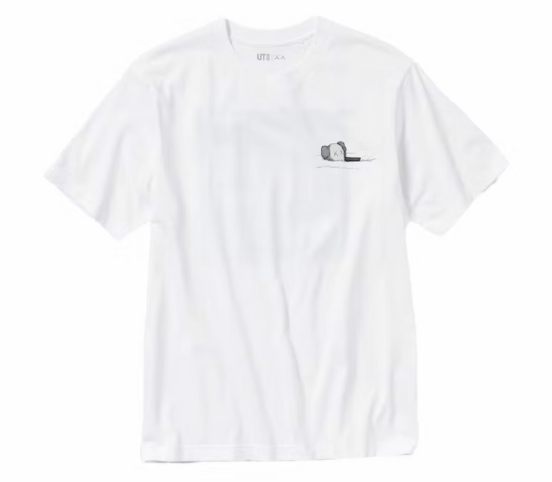 KAWS X UNIQLO UT SHORT SLEEVE ARTBOOK COVER T-SHIRT WHITE