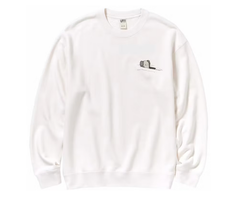 KAWS X UNIQLO LONGSLEEVE SWEATSHIRT OFF WHITE