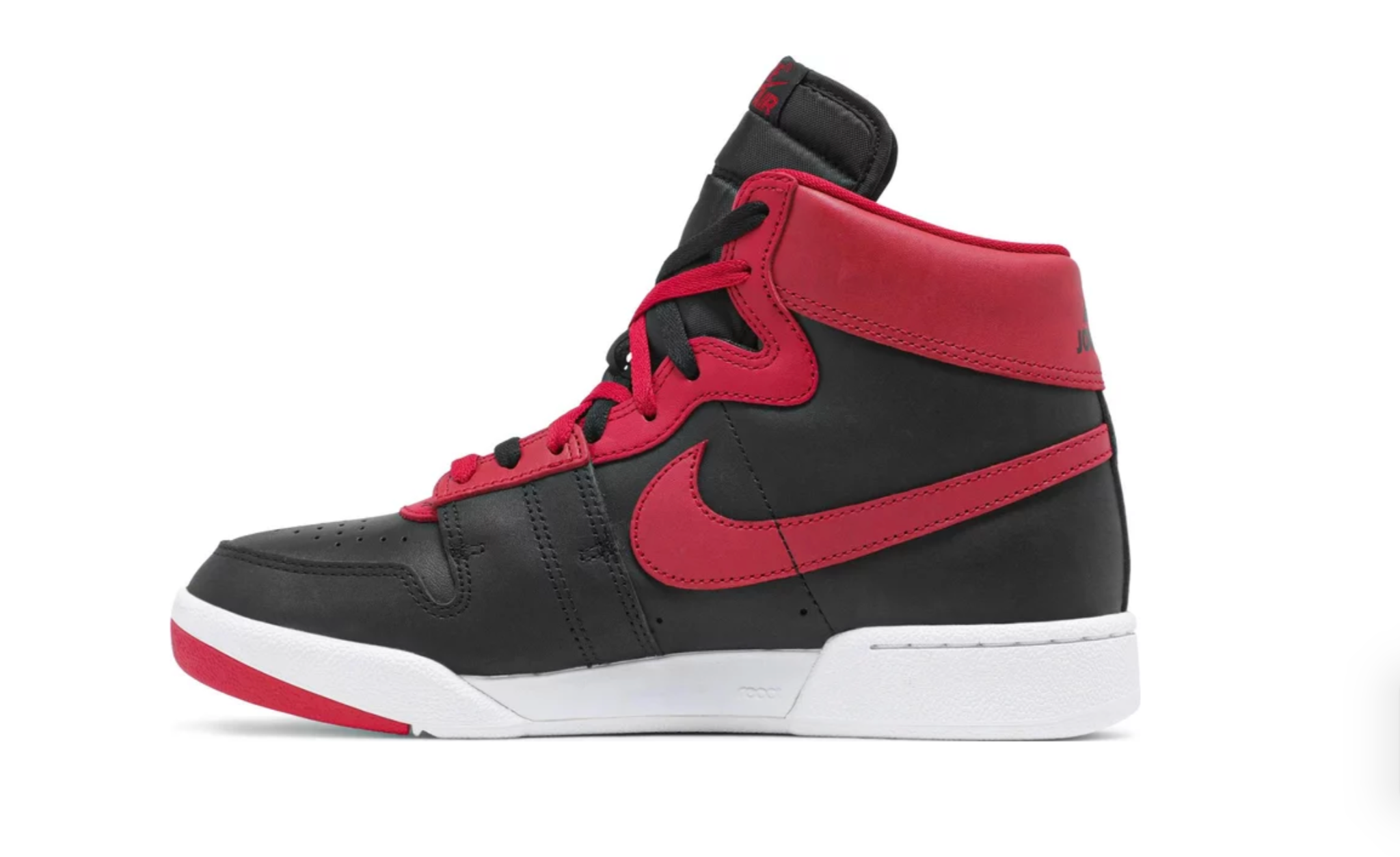 Nike air ship black red discount
