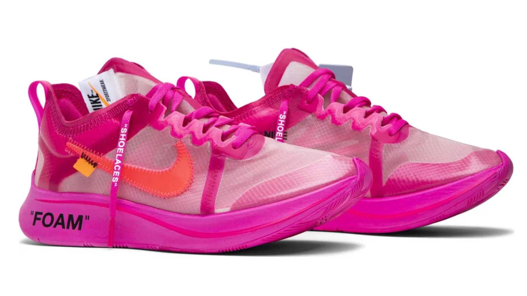 NIKE ZOOM FLY OFF WHITE TULIP PINK