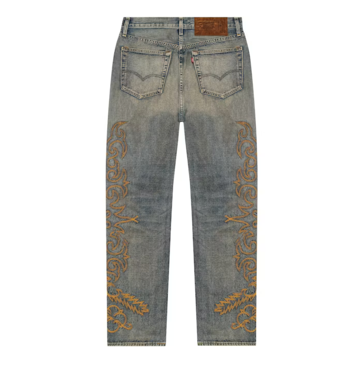 DENIM TEARS WESTERN COTTON STITCH 501 JEANS SELVEDGE DENIM