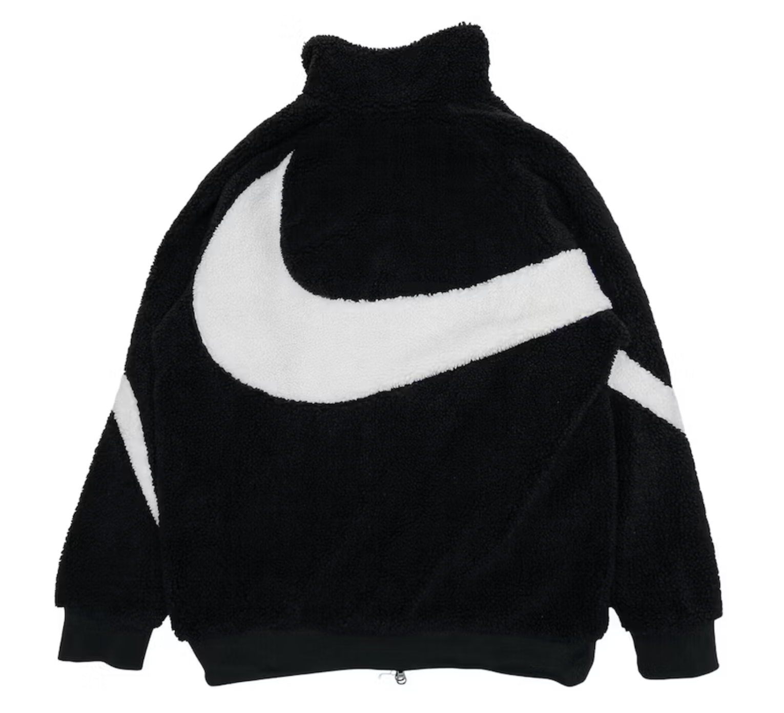 NIKE BIG SWOOSH REVERSIBLE BOA JACKET (ASIA SIZING) BLACK WHITE