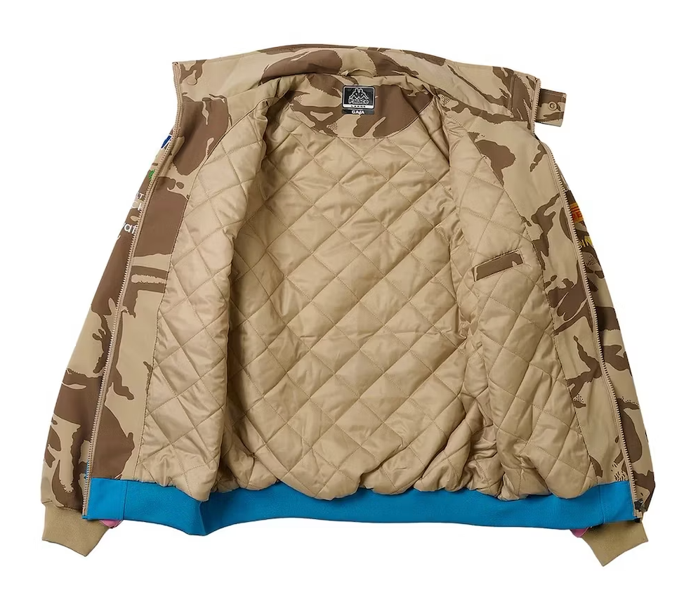 PALACE X KAPPA FOR ALPINE PIT JACKET DESERT CAMO