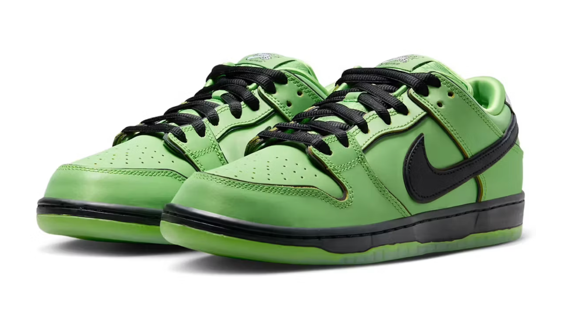 Nike dunks black top green blue purple glitter
