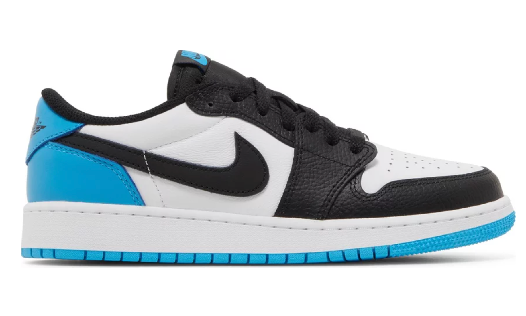 JORDAN 1 RETRO LOW OG BLACK DARK POWDER BLUE GS