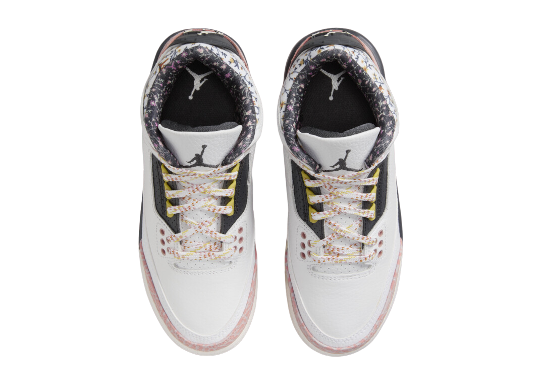 JORDAN 3 RETRO WHITE RED STARDUST (GS)