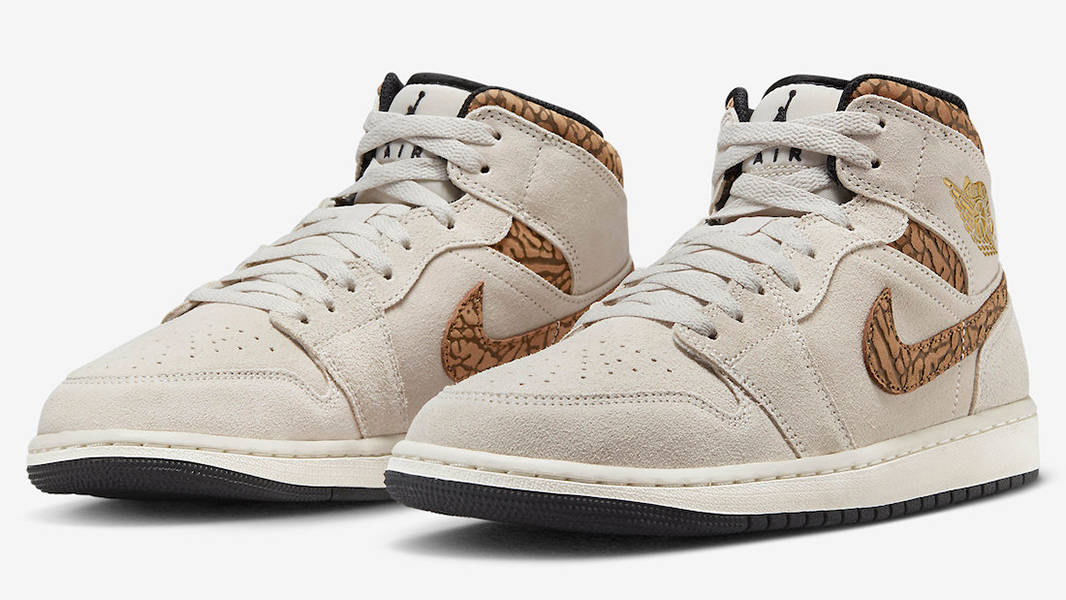 JORDAN 1 MID SE BROWN ELEPHANT