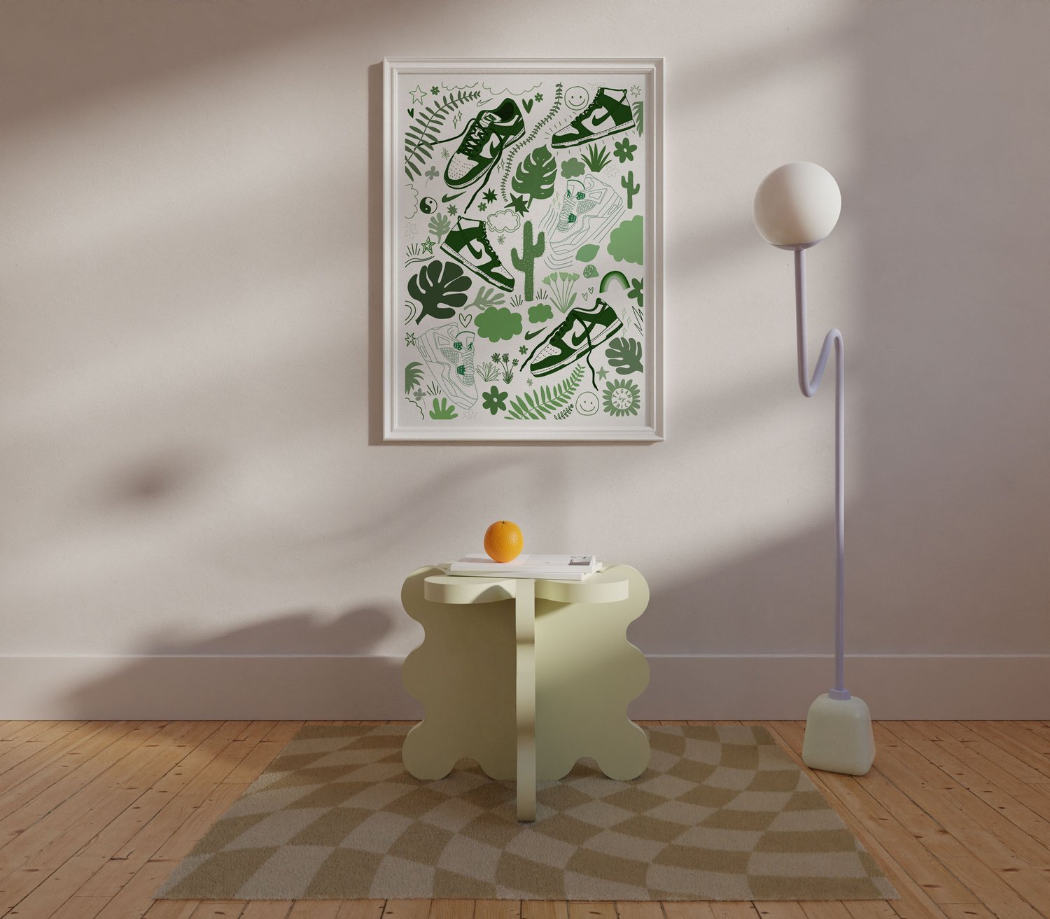 DOODLE POSTER - GREEN