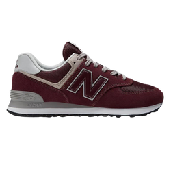 WIDE FIT NEW BALANCE RUNNING TRAINERS BURGUNDY MEN'S
