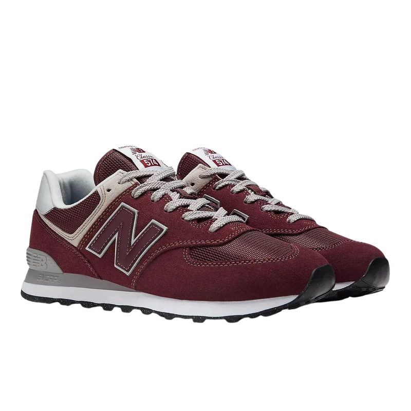 WIDE FIT NEW BALANCE RUNNING TRAINERS BURGUNDY MEN'S