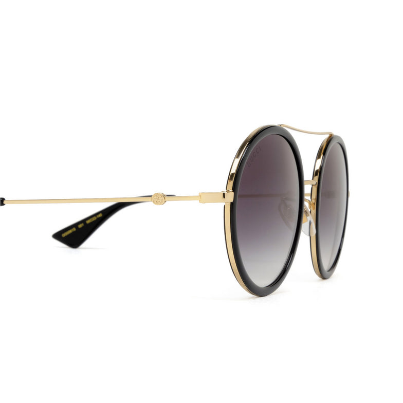 Women's Black/Gold Sunglasses 56mm