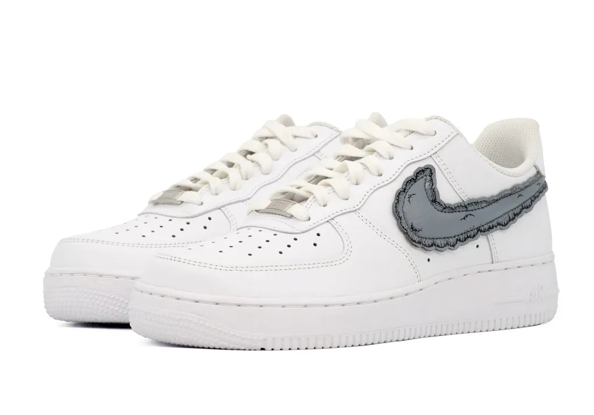 Nike air force 1 lv8 high white sales blue