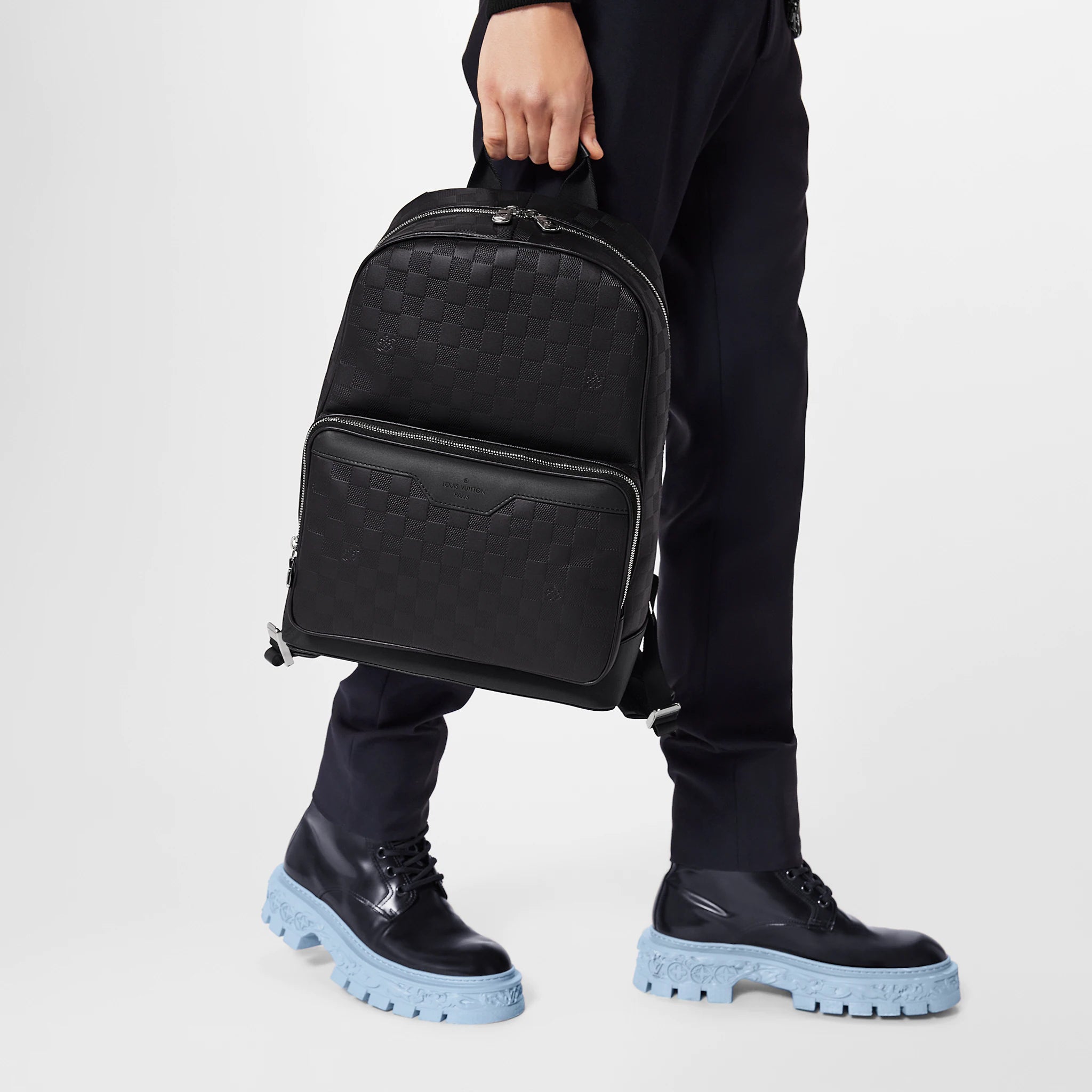 LOUIS VUITTON - CAMPUS BLACK BACKPACK